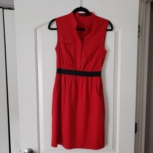 The Limited Red Sheath Dress with pockets.